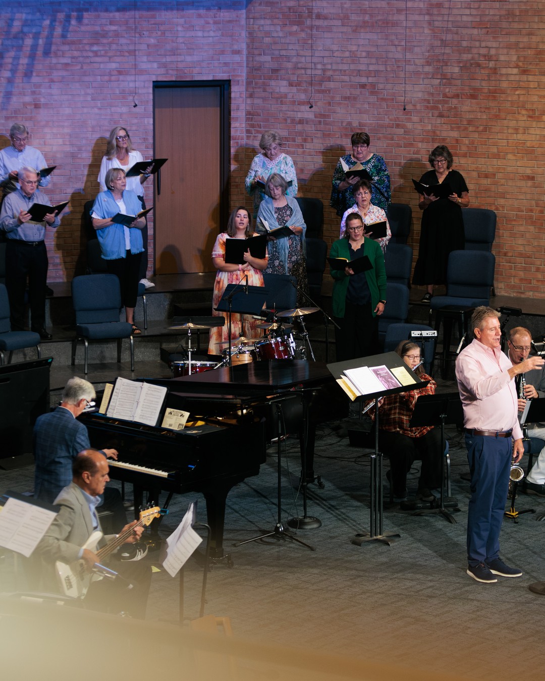 Nashville First choir and musicians leading Sunday worship